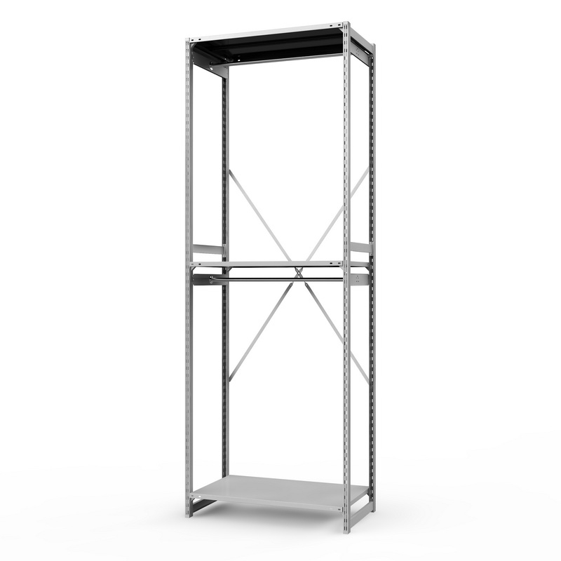 Стеллаж металлический для одежды ТСУ Универсал, 3000х1000х500 мм. полки: метал. 3 шт.