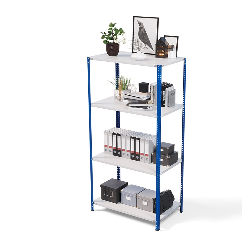 Стеллаж ТС Лайт 2000х1000х500, 4 полки, синие стойки