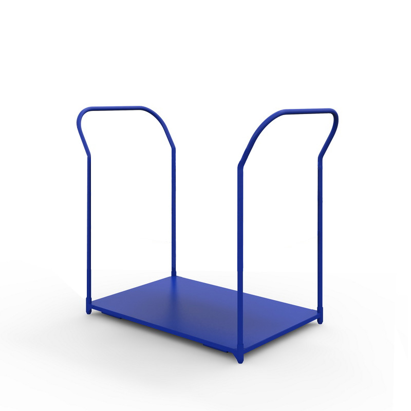 Тележка платформенная с двумя ручками ТЯ 3 основание (1000x600 мм, колеса черная резина 160 мм)