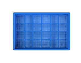 Ящик полимерный для полуфабрикатов перфорированный 600х400х75 (12.437.60.PE R)