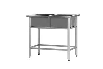 Ванна моечная ВМСр - 500/2 Retail, 2 отв. д/смесит.