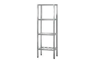 Стеллаж полочный СПЛп - 1000x600x1800 Profi Inox (полка-решетка 4 шт.)