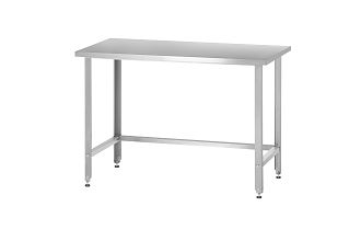 Стол производственный СПРн - 800x600x860 Norma Inox (полка-обвязка сварная, ножка угловая)