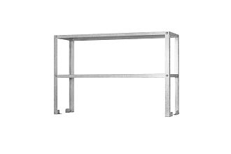 Полка-надстройка настольная ПННб - 1500x400x800 Base, цинк, 2 уровня