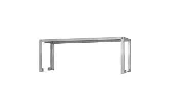 Полка-надстройка настольная ПННн - 1800x400x400 Norma Inox, нерж., 1 уровень