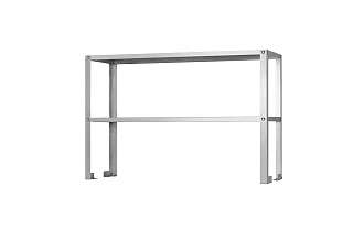 Полка-надстройка настольная ПННн - 1500x400x800 Norma Inox, нерж., 2 уровня