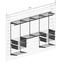 Гардеробная система GS. Гардеробная №7