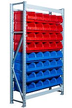 Стеллаж с ящиками КМС-11-2000/5004, 40 ящиков