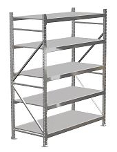 Стеллаж MS Pro 3000х2400х400, 5 ярусов, оц.