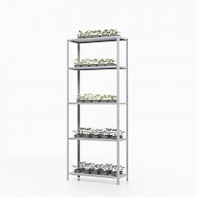 Стеллаж ТС Лайт 1500х1000х400, 5 полок перф.