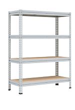 Металлический стеллаж МС-Т 3000х1525х635, 4 полки (фанера)