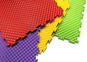 Тактильная плитка для слабовидящих, диагональный риф (500x500, ПВХ)