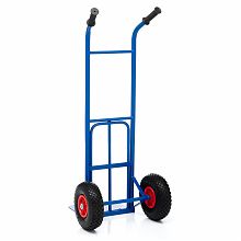 Тележка грузовая КГ-150-пневмо-255 с откидной полкой, грузоподъемность 150 кг