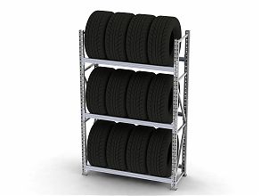 Стеллаж MS Pro для хранения шин 2000х1200х500/3 яруса