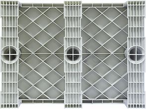 Паллет 800x600х150 сплошной, на 3-х полозьях (TR 680)