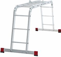 Лестница-трансформер алюминиевая, ширина 400 мм NV 1323.3