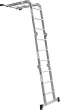Лестница-трансформер алюминиевая, ширина 400 мм NV1322.3.4