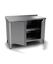 Ванна котломоечная односекционная ВК 1550x800x860 Нержавеющий каркас (полка с отверствием под смеситель)