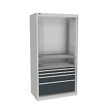 Шкаф инструментальный ВС-055-02 с дверьми окнами