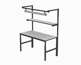 Рабочее место в комплектации 1800х700 мм 41.БК1 ESD (RAL7035) + 41А.СВ-120