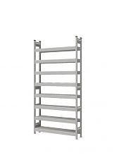 Стеллаж СТ-023 полочный 2500x1200x300 8 яруса цинк