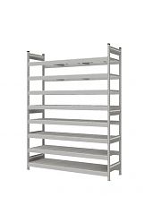 Стеллаж СТ-023 полочный 2500x1800x600 8 яруса окрашен