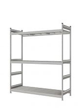 Стеллаж СТ-023 полочный 2500x2100x800 3 яруса цинк