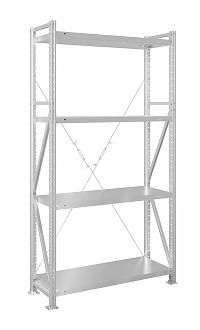 Стеллаж MS U 200x70x50/4 (Нагрузка на полку 200, сплошная)