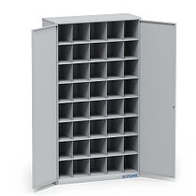 Шкаф с ячейками для обуви на 40 шт., с дверьми ОБ-40Д